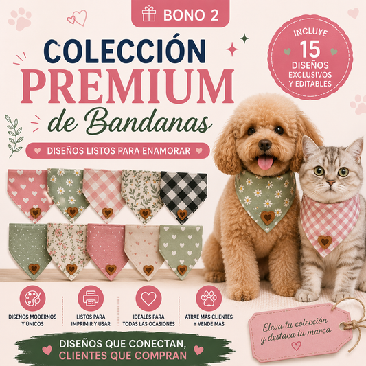 🐶 Colección Premium de Bandanas para Mascotas
