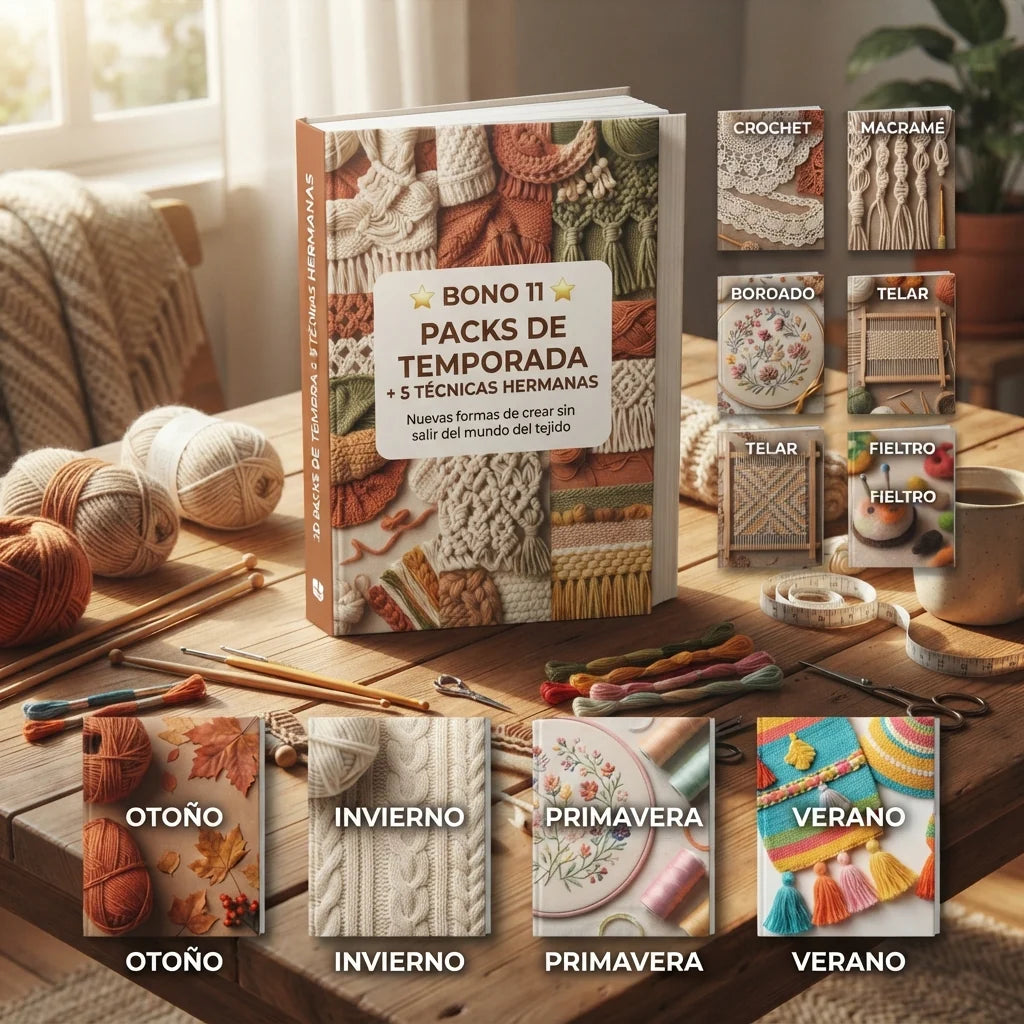 El Taller del Tejido — Plan Emprendedora (2.500 patrones + 11 bonos + sistema para vender)